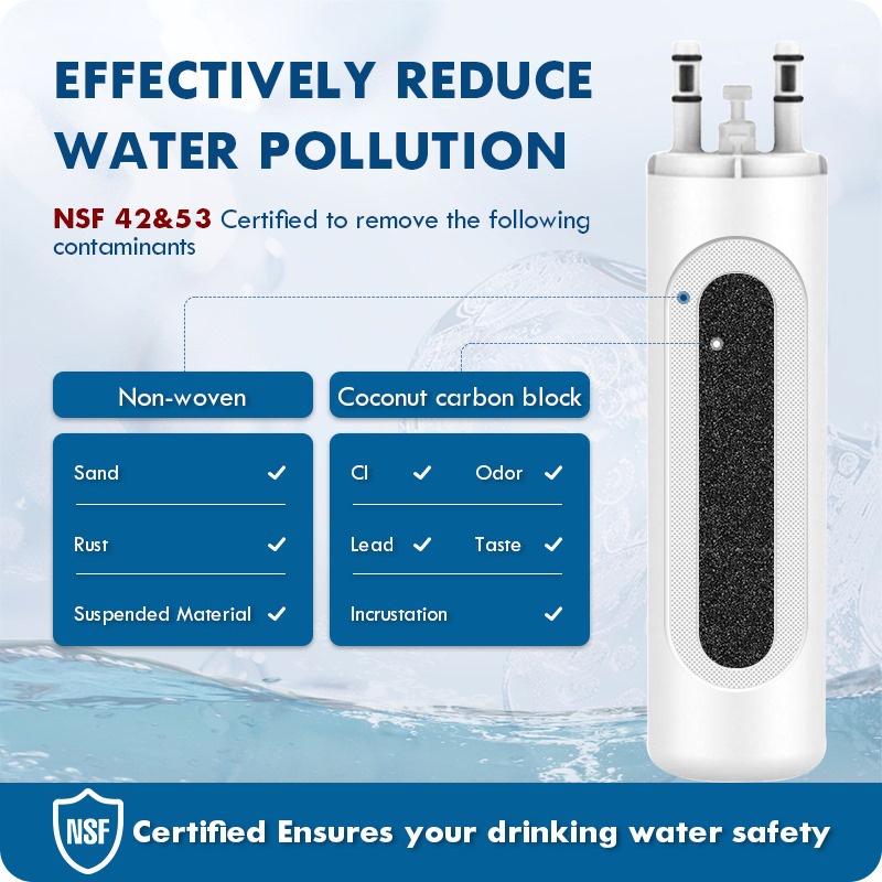 NSF 42 & 53 Certified Refrigerator Water Filter