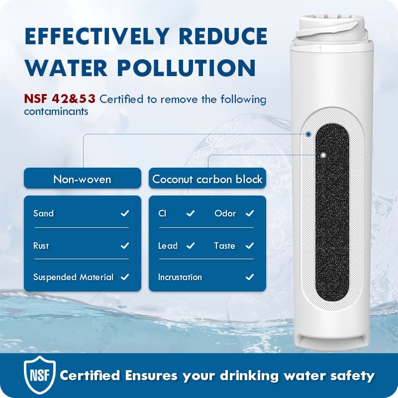 NSF 42 & 53 Certified Refrigerator Water Filter