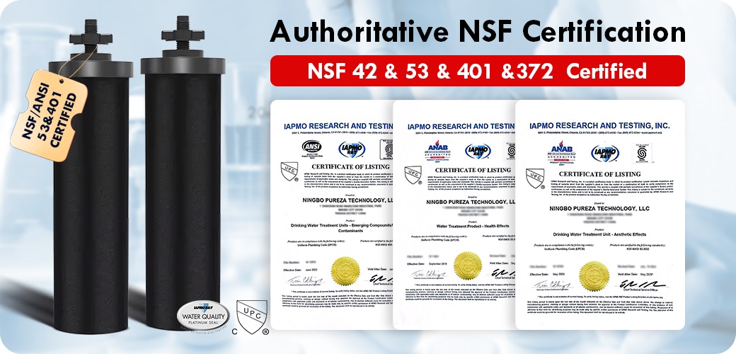 NSF Certified Gravity Water Filter