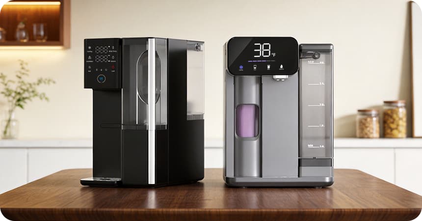 Systèmes de filtration d'eau de comptoir